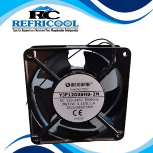 VENTILADOR AXIAL CUADRADO 120X120 220-240w
